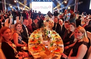 Lotterien Sporthilfe Gala am Tisch von Geberit, Foto: privat